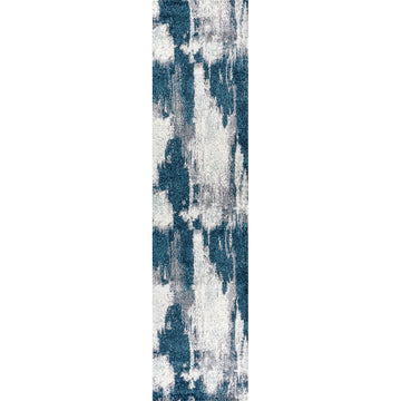 Zoe Contemporary Bohemian Abstract Marble Area Rug